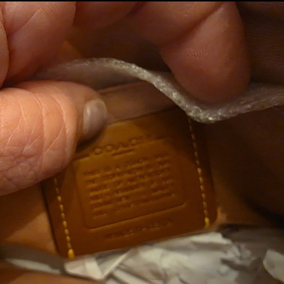 Coach Light Pink and Tan Crossbody Bag - Picture 4 of 9